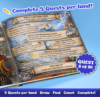 Captain Adventure Map Book