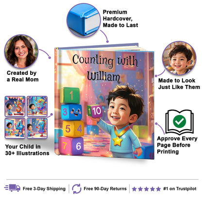 Counting Numbers personalized storybook