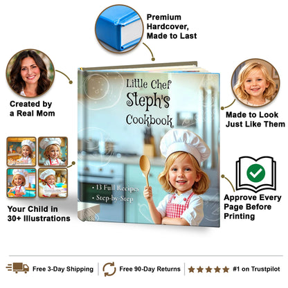 Little Chef Cookbook personalized storybook