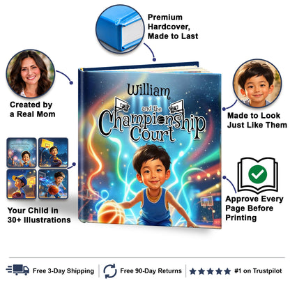 The Championship Court personalized storybook