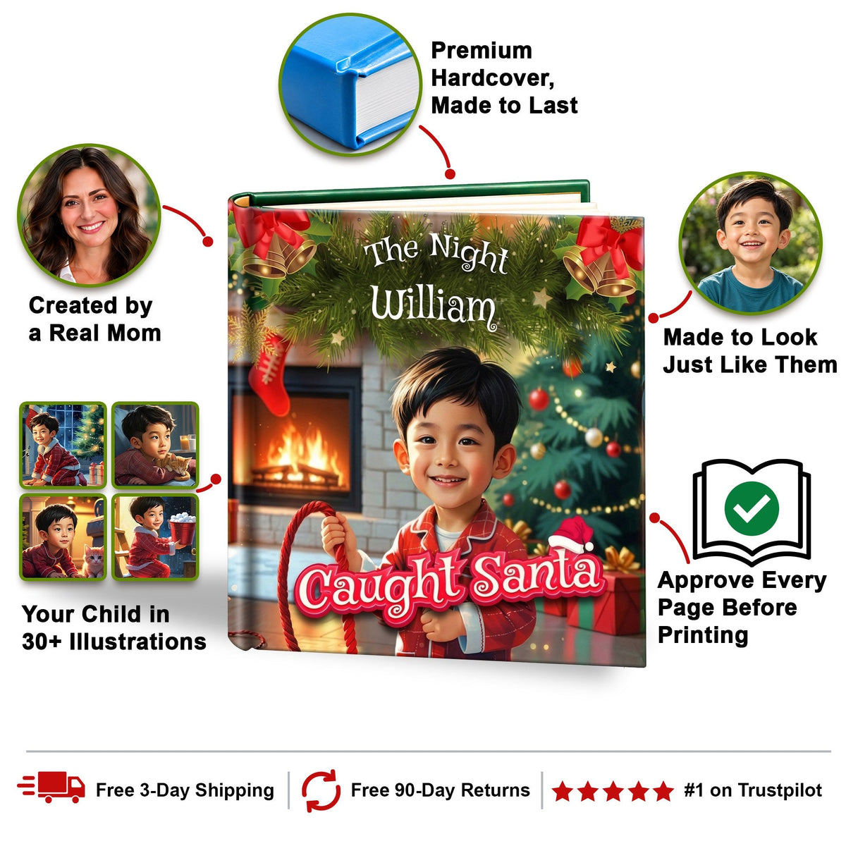 The Night I Caught Santa personalized storybook