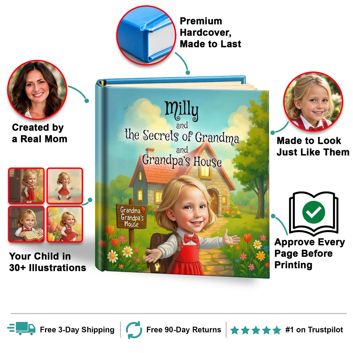 The Secrets of Grandma and Grandpa’s House personalized storybook