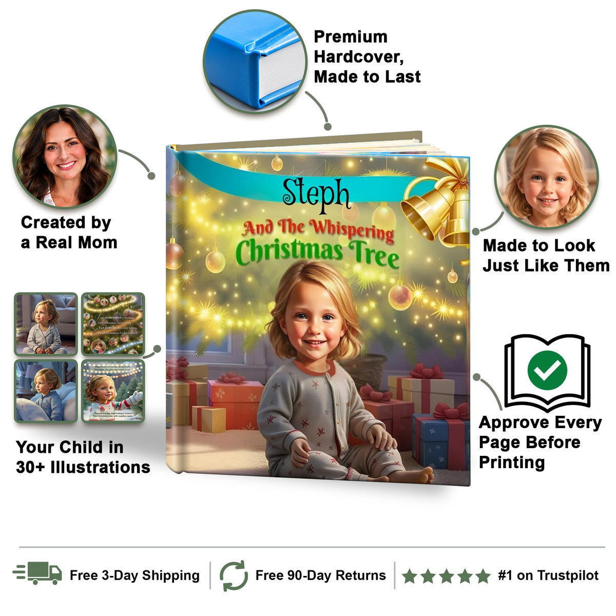 The Whispering Christmas Tree personalized storybook