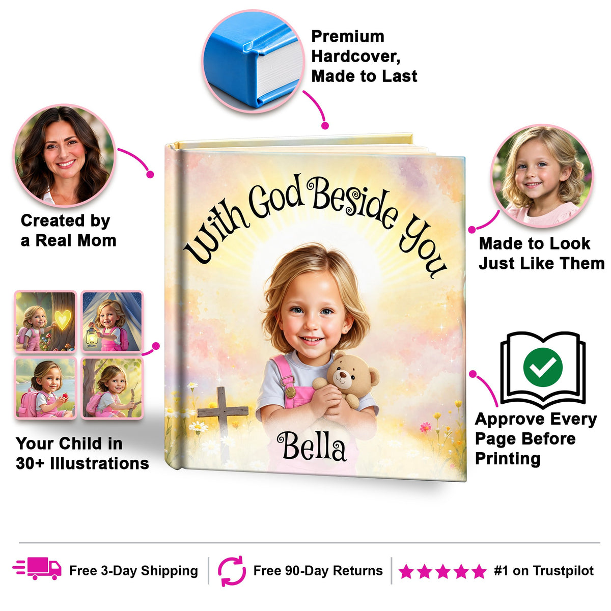 With God Beside You personalized storybook