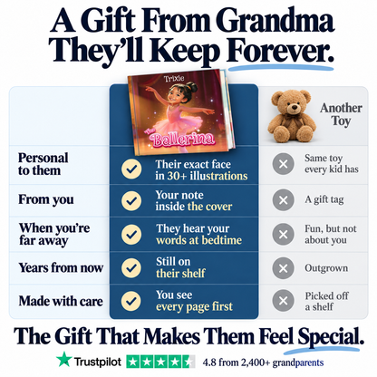 The Ballerina vs. a teddy bear — a gift from Grandma they'll keep forever