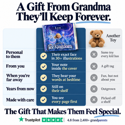 The Ice Kingdom vs. a teddy bear — a gift from Grandma they'll keep forever