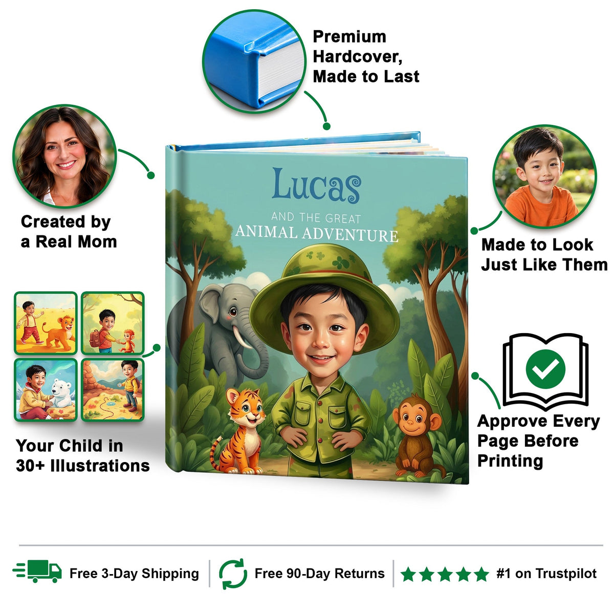 Animal Adventure personalized storybook