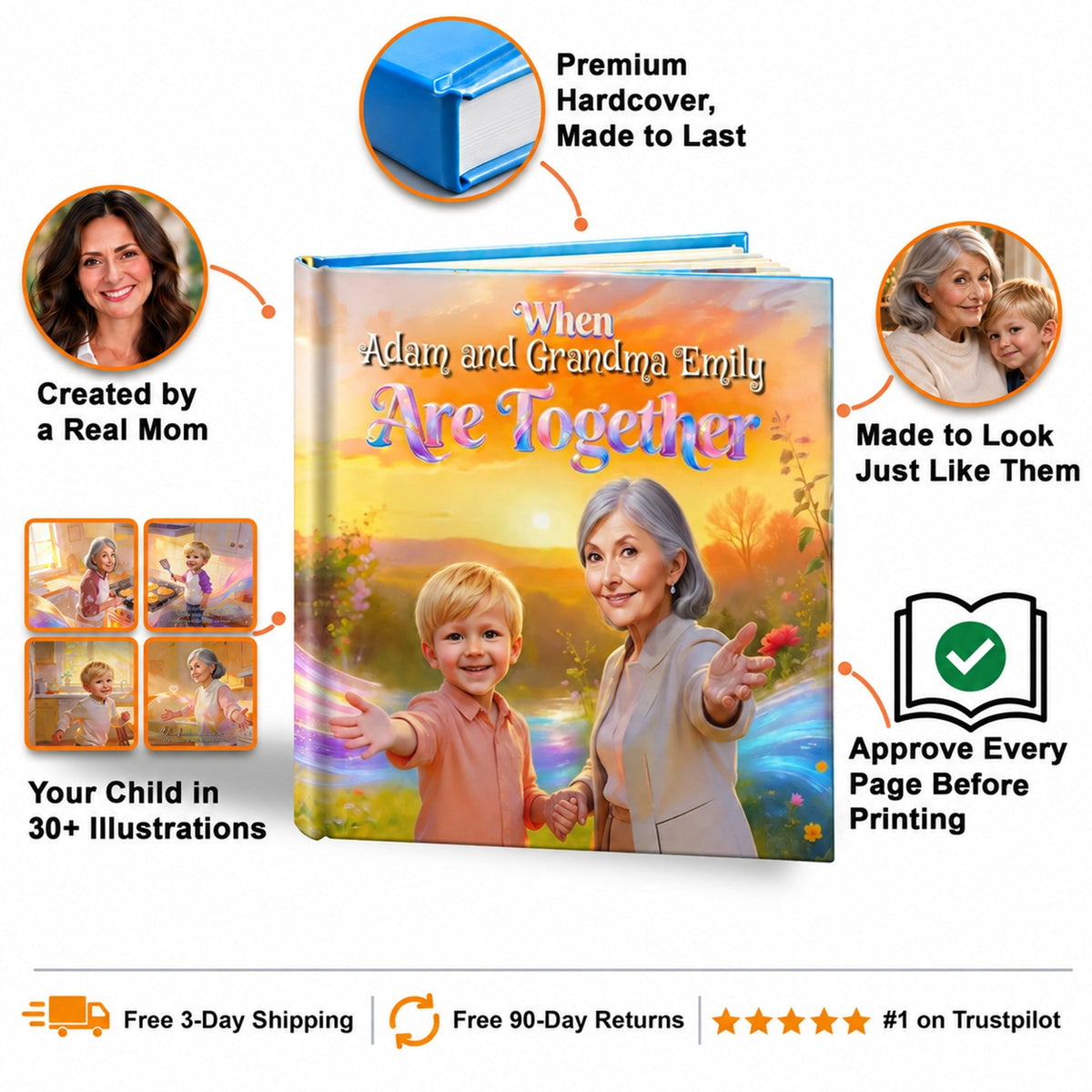 Together With Grandma personalized storybook