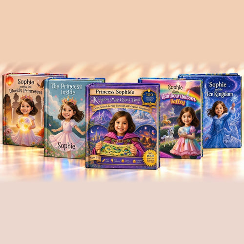 Personalized 5-book story series (girls)